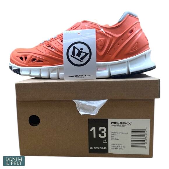 Crosskix APX Orangina Orange Water Fishing/Boating Shoes/Sneakers NEW~NIB - Picture 7 of 10